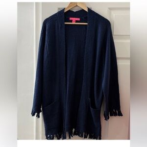 Lilly Pulitzer Navy Blue Cardigan.